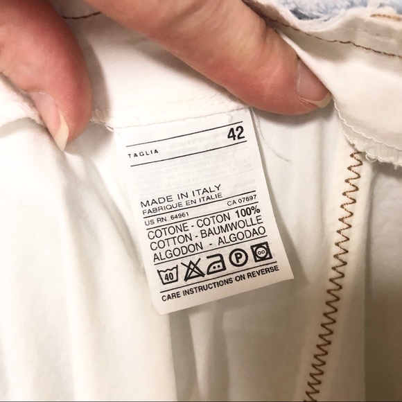 United Colors of Beneton Wide Leg Pants w Denim - Picture 6 of 8